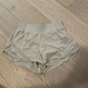 Ivory Lululemon athletic shorts